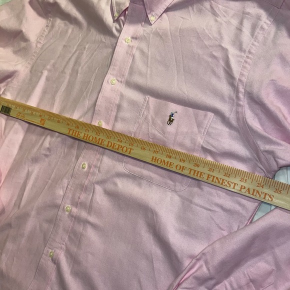 Polo Ralph Lauren Men's Classic Oxford Shirt Pink, Big And Tall Sz LT - Picture 4 of 8